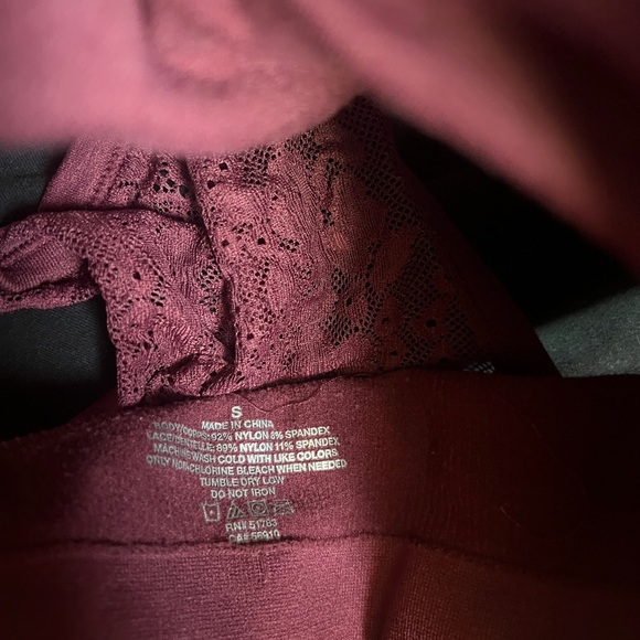 S Maurices Womens Lace Racerback Bralette Bra White Ivory Small Stretch Removabl - Picture 5 of 5